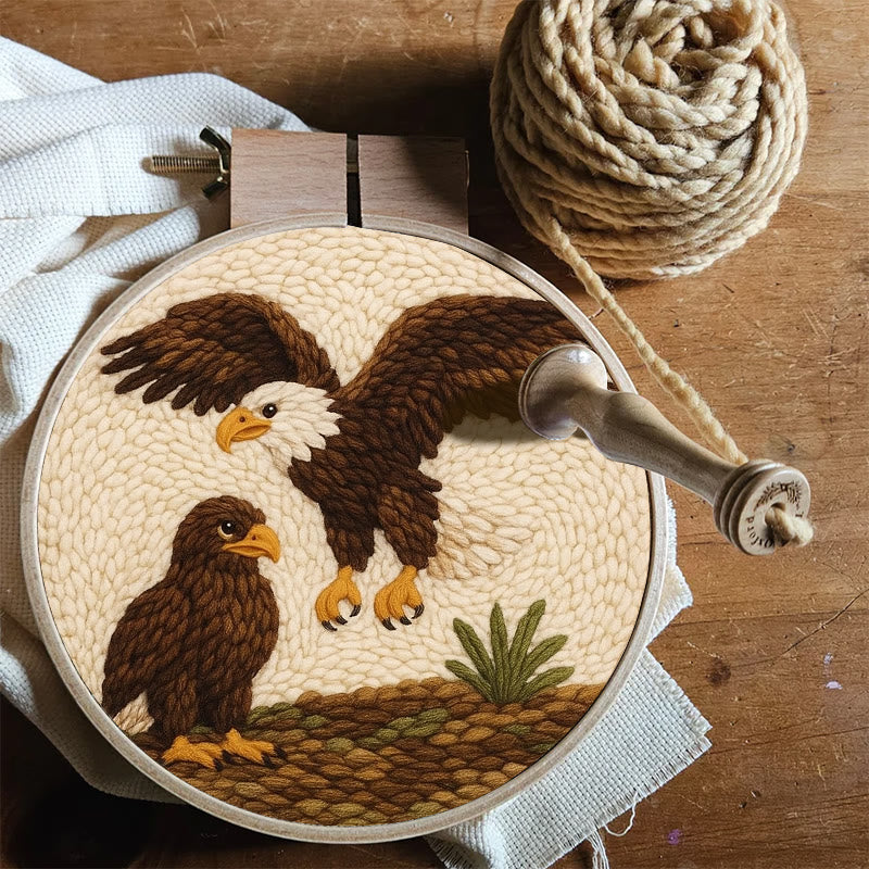 Fierce Eagle Punch Needle Kit - Diy Animal Craft | Perfect Gift For Bird Lovers - image 6