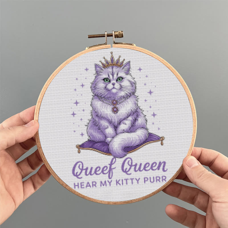  Cross Stitch Kit - Elegant Cat |  Lovely Animal Decorative Art | Perfect Handicraft For Kitten Lovers  - image 8