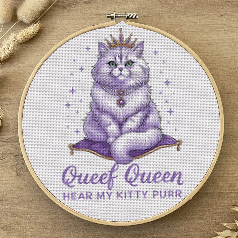  Cross Stitch Kit - Elegant Cat |  Lovely Animal Decorative Art | Perfect Handicraft For Kitten Lovers  - image 7