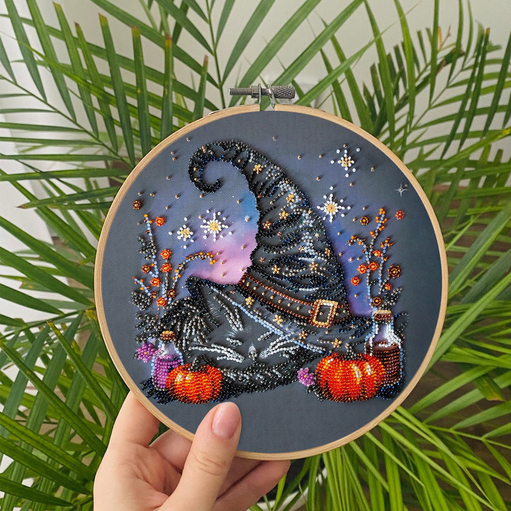 Rubbyoo Bead Embroidery Kit - Magic Hat | Diy Halloween Craft | Whimsical Decorative Handicraft  - image 7