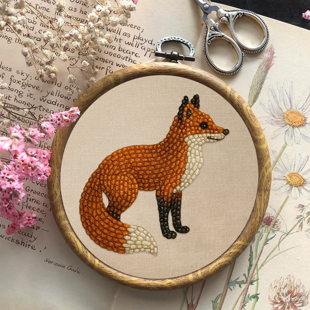 Rubbyoo Bead Embroidery Kit - Standing Fox | Diy Handmade Artwork | Easy Animal Craft For Aldult  - image 9