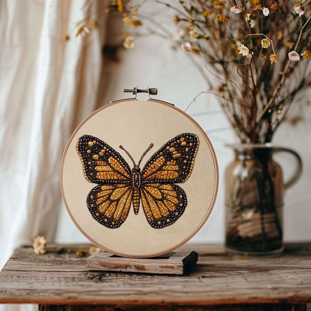 Rubbyoo Bead Embroidery Kit - Little Betterfly | Charming Desk Decor | Precious Gifts For Her  - image 6