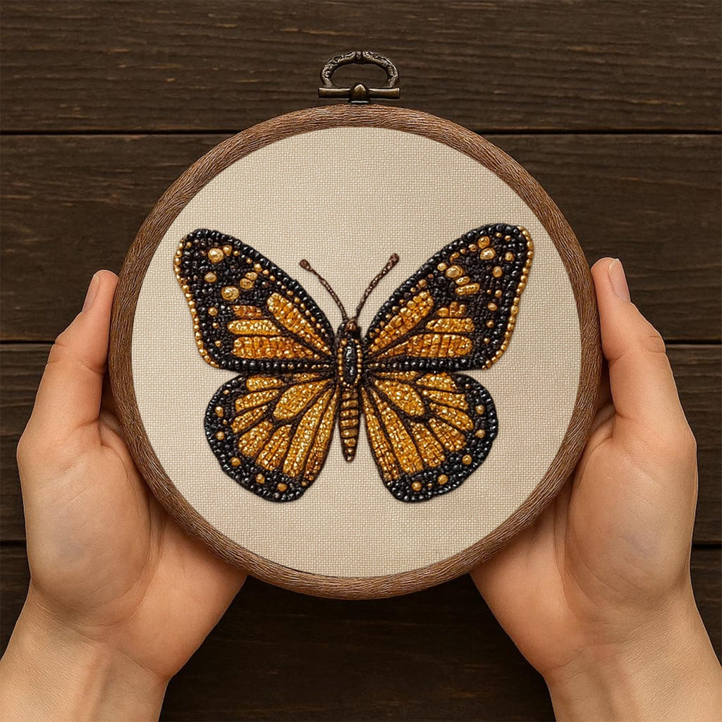 Rubbyoo Bead Embroidery Kit - Little Betterfly | Charming Desk Decor | Precious Gifts For Her  - image 4