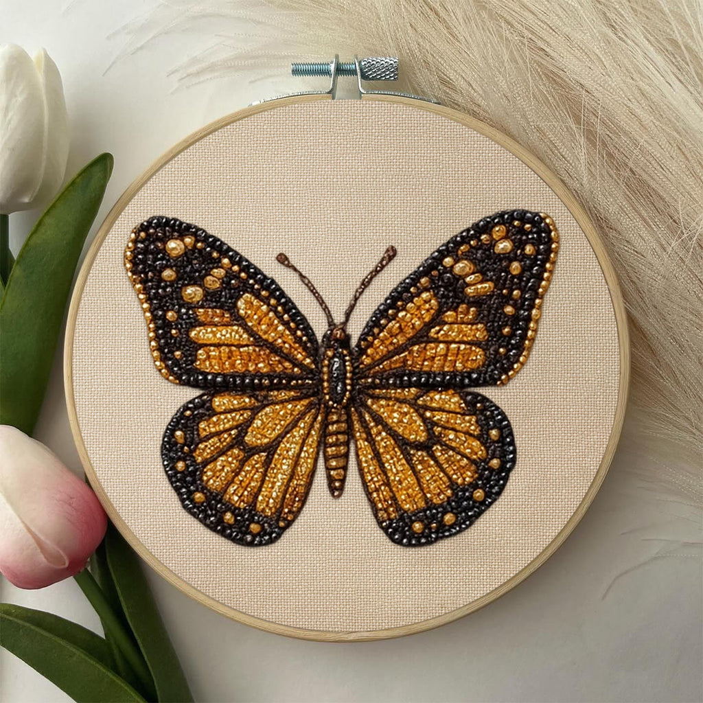 Rubbyoo Bead Embroidery Kit - Little Betterfly | Charming Desk Decor | Precious Gifts For Her  - image 7