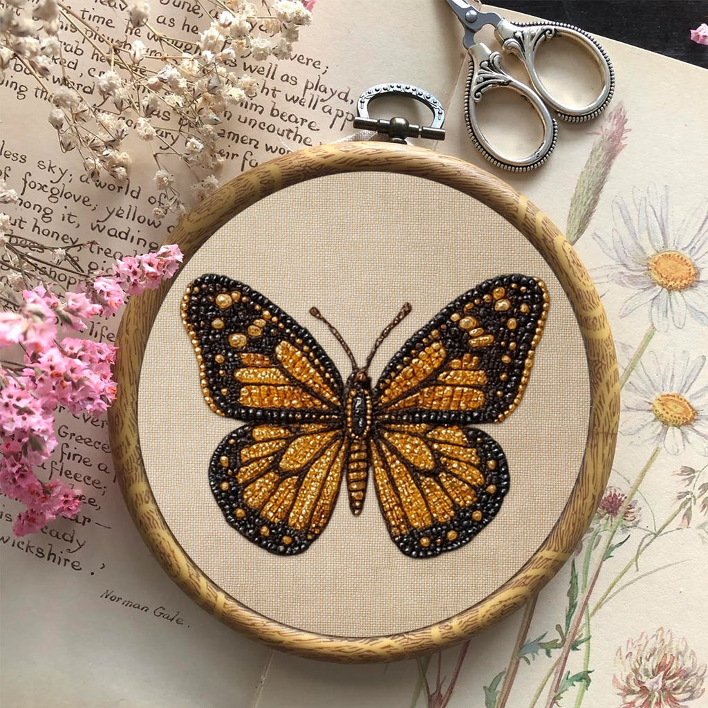 Rubbyoo Bead Embroidery Kit - Little Betterfly | Charming Desk Decor | Precious Gifts For Her  - image 2