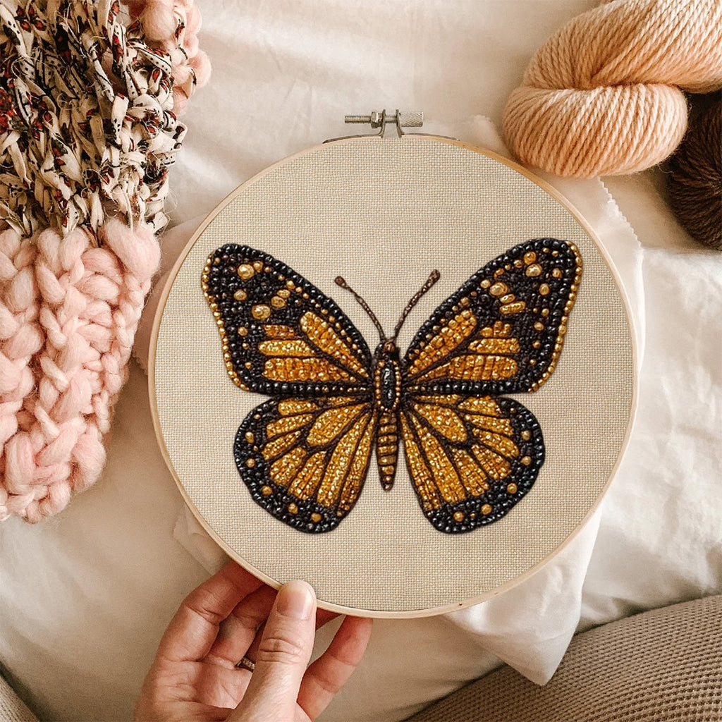 Rubbyoo Bead Embroidery Kit - Little Betterfly | Charming Desk Decor | Precious Gifts For Her  - image 9