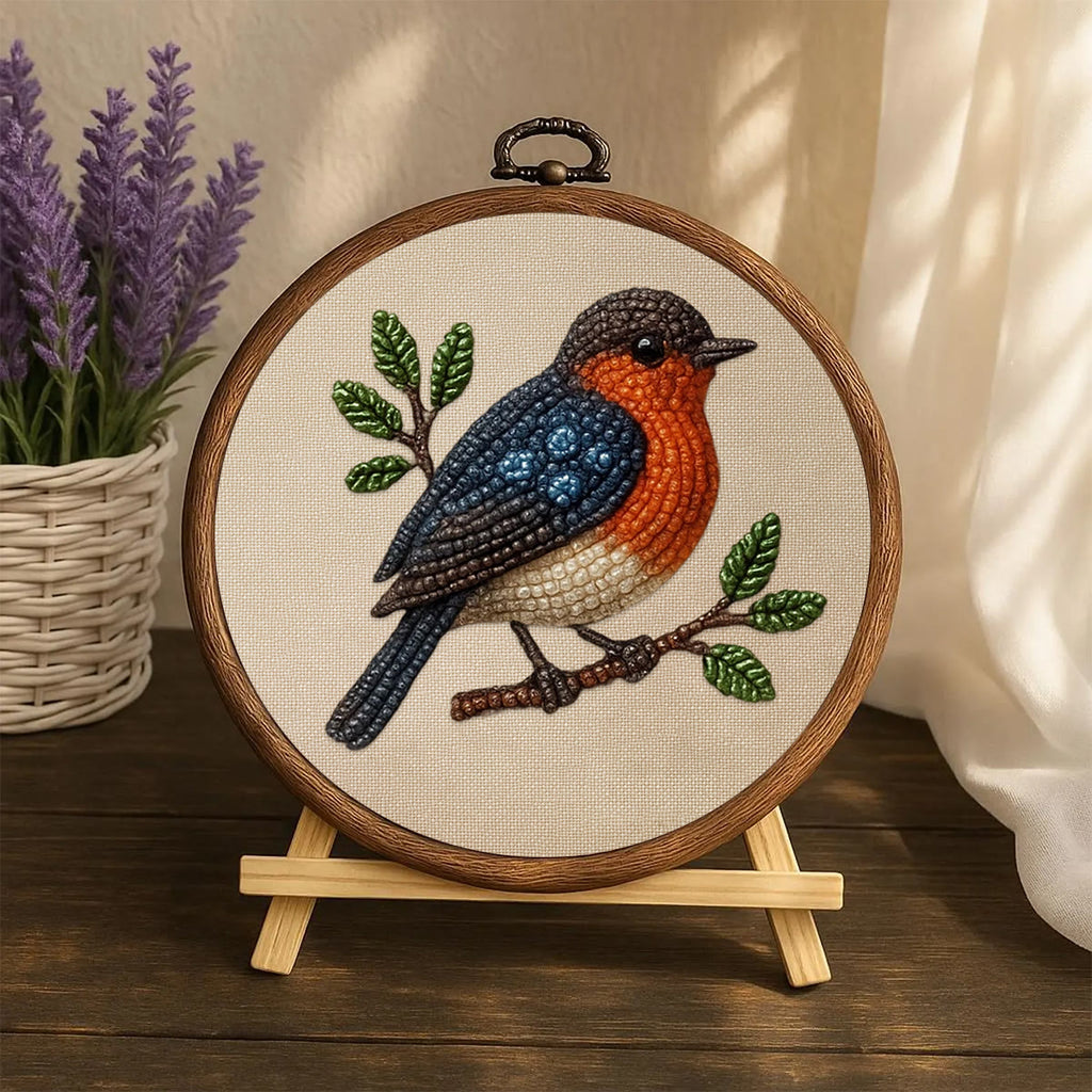 Rubbyoo Bead Embroidery Kit - Lovely Birds | Nice Animal Handicraft | Perfect Gift  - image 4