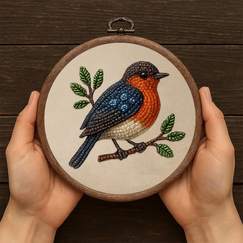 Rubbyoo Bead Embroidery Kit - Lovely Birds | Nice Animal Handicraft | Perfect Gift  - image 5