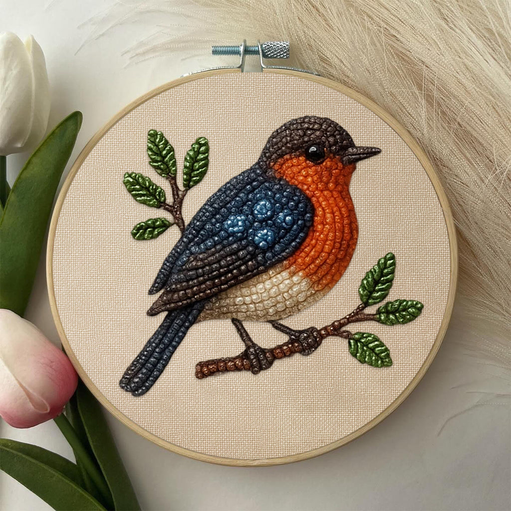 Rubbyoo Bead Embroidery Kit - Lovely Birds | Nice Animal Handicraft | Perfect Gift  - image 7