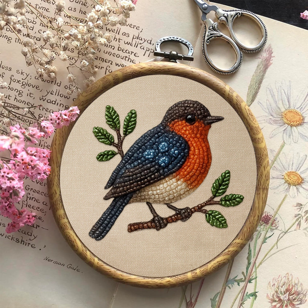 Rubbyoo Bead Embroidery Kit - Lovely Birds | Nice Animal Handicraft | Perfect Gift  - image 9