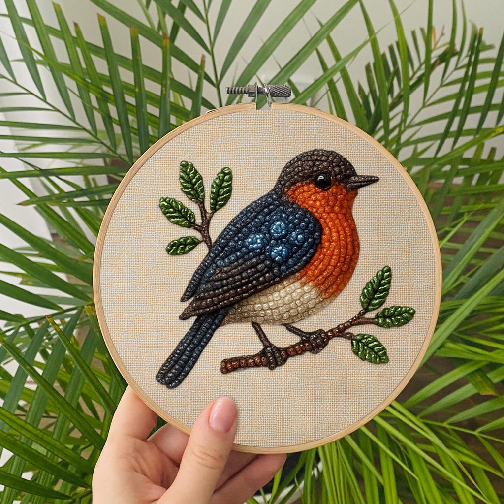 Rubbyoo Bead Embroidery Kit - Lovely Birds | Nice Animal Handicraft | Perfect Gift  - image 8