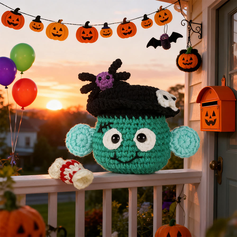 Diy Handmade Halloween Series Crochet Kit - Beginner Handmade Toy | Perfect For Halloween Ornament - Monster - image 2