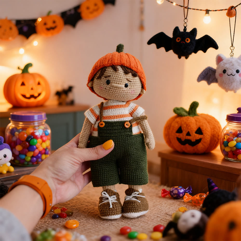 Diy Handmade Candy Boy Crochet Kit - Halloween Crocheted Doll | Nice Halloween Gift - image 4