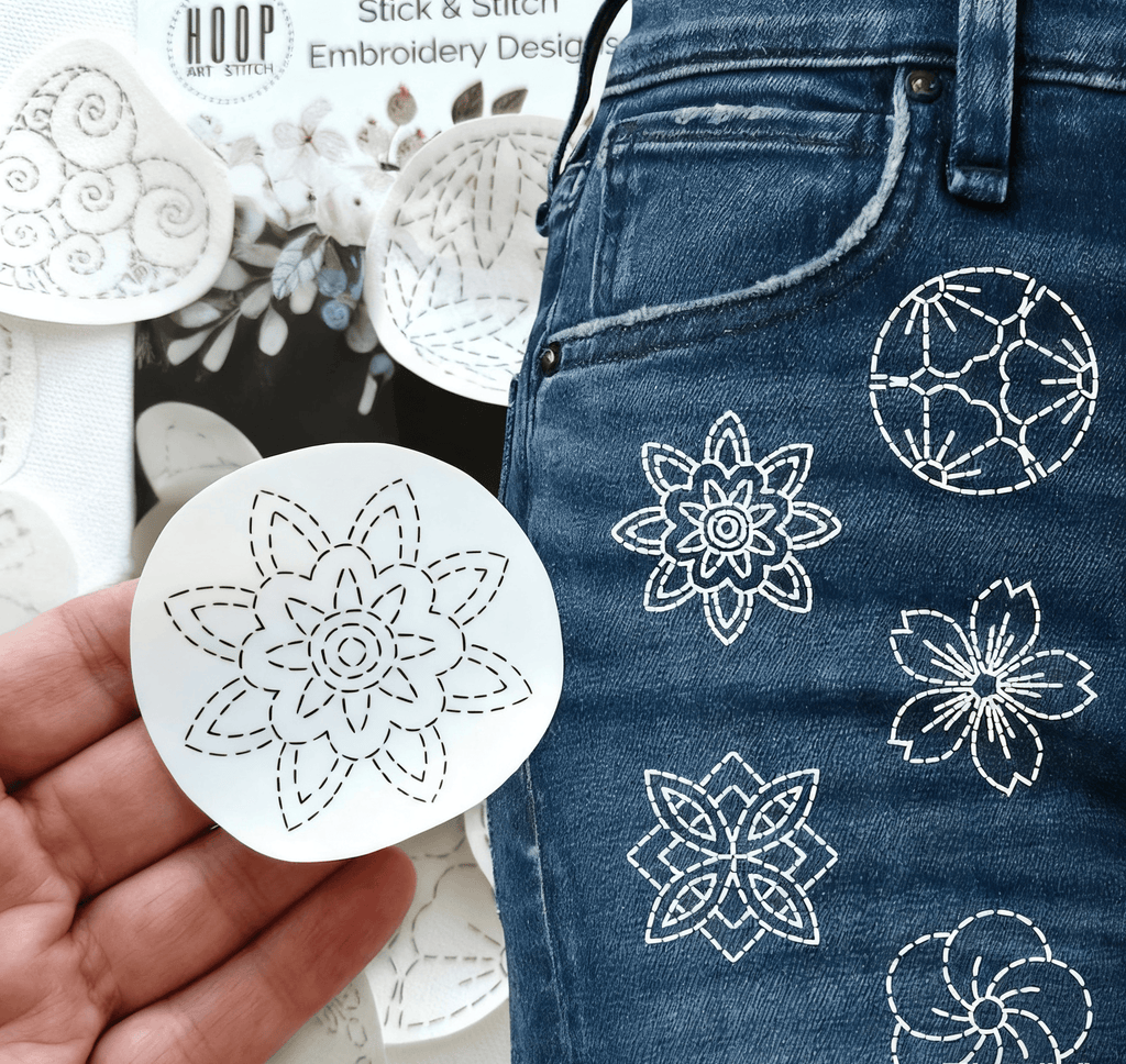 Sashiko Stick And Stitch Patterns | Water-soluble Embroidery Designs | Perfect For Diy Projects - image 0