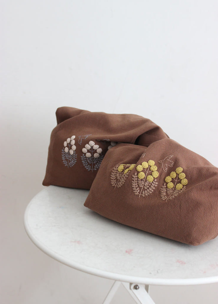 Embroidery Shoulder Bag Kits | Floral Handmade Craft | Perfect Gift For Mom - Pink flowers - image 1