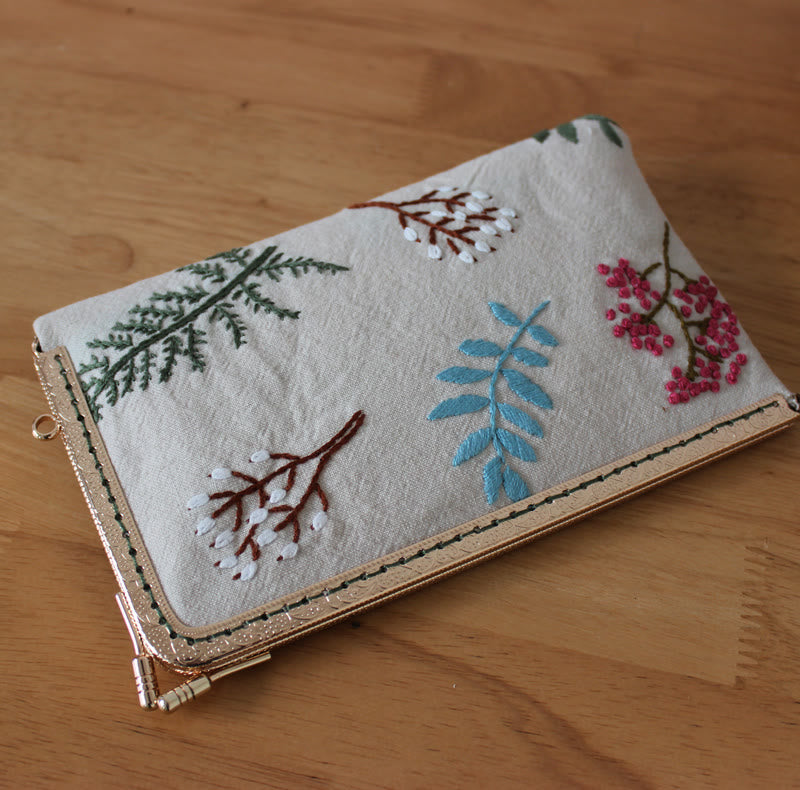 Embroidery Passport Bag Kit | Personalized Handmade Bag | Diy Travel Wallet - A - image 2