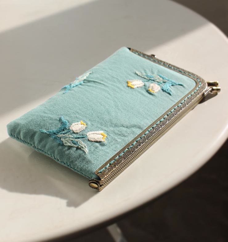 Embroidery Passport Bag Kit | Personalized Handmade Bag | Diy Travel Wallet - image 5