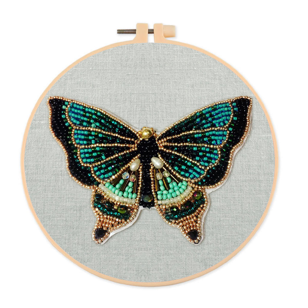 Rubbyoo Bead Embroidery Kit - Exquisite Butterfly | Diy Animal Craft | Unique Gift For Her - 20*20cm - image 0