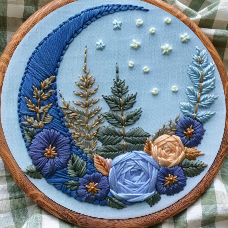 Rubbyoo Embroidery Kit - Floral Moom | Diy Celestial Craft | Perfect Home Decor  - image 8