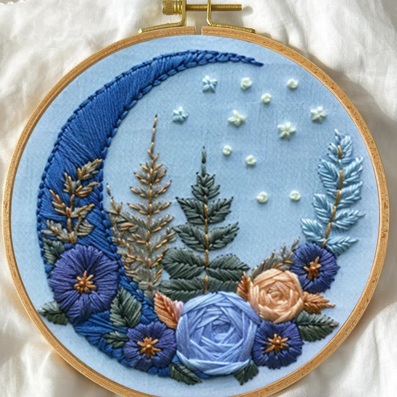 Rubbyoo Embroidery Kit - Floral Moom | Diy Celestial Craft | Perfect Home Decor  - image 4