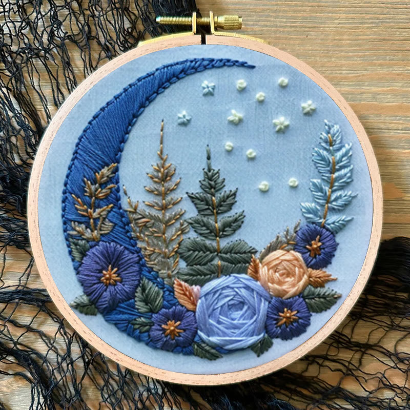 Rubbyoo Embroidery Kit - Floral Moom | Diy Celestial Craft | Perfect Home Decor  - image 5