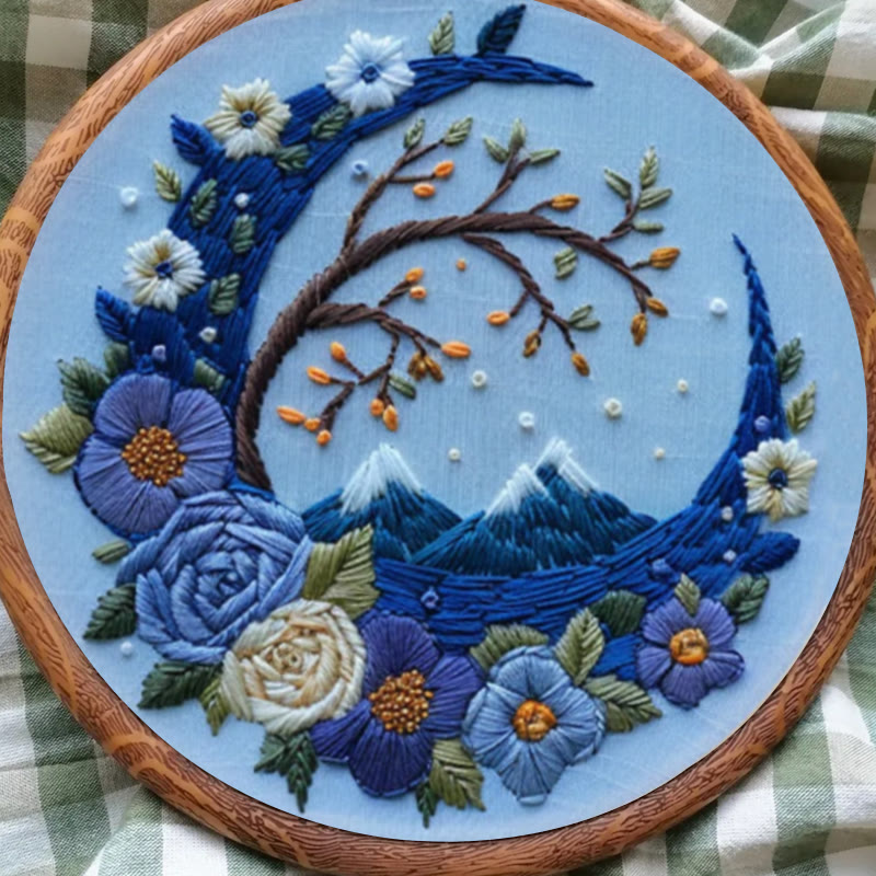 Rubbyoo Embroidery Kit - Woodland Moon | Mystical Handmade Art | Diy Decorative Craft - image 8