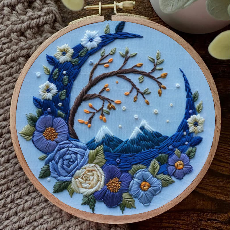 Rubbyoo Embroidery Kit - Woodland Moon | Mystical Handmade Art | Diy Decorative Craft - image 6