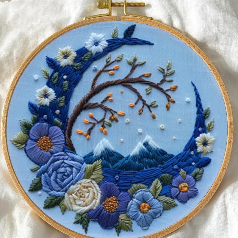 Rubbyoo Embroidery Kit - Woodland Moon | Mystical Handmade Art | Diy Decorative Craft - image 3