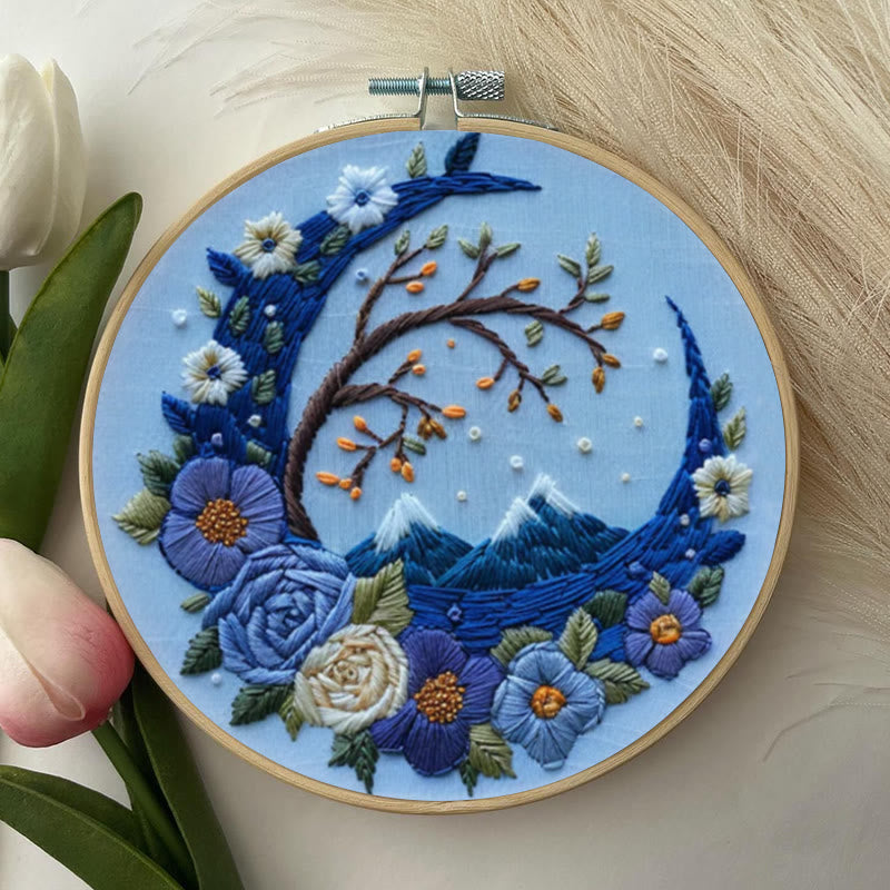 Rubbyoo Embroidery Kit - Woodland Moon | Mystical Handmade Art | Diy Decorative Craft - image 2