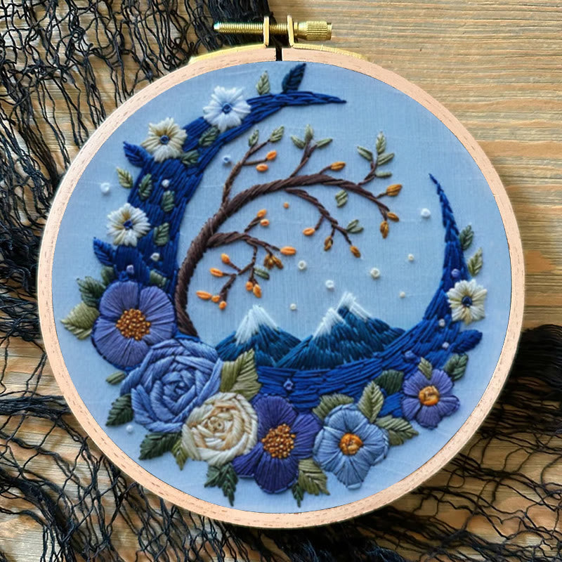Rubbyoo Embroidery Kit - Woodland Moon | Mystical Handmade Art | Diy Decorative Craft - image 5
