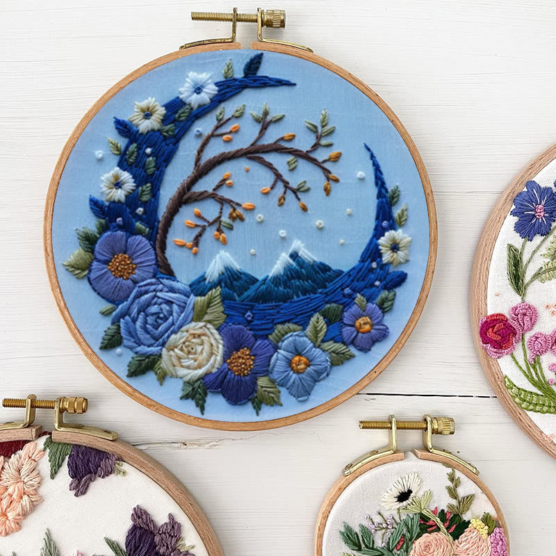 Rubbyoo Embroidery Kit - Woodland Moon | Mystical Handmade Art | Diy Decorative Craft - image 4