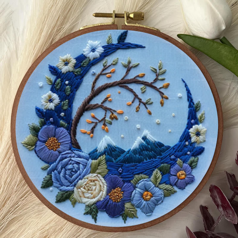 Rubbyoo Embroidery Kit - Woodland Moon | Mystical Handmade Art | Diy Decorative Craft - image 7