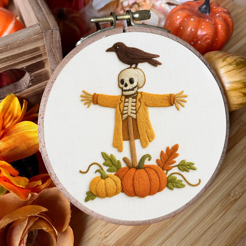 Rubbyoo Embroidery Kit - Spooky Scarecrow | Creative Halloween Craft | Nice Hanging Decor - image 4
