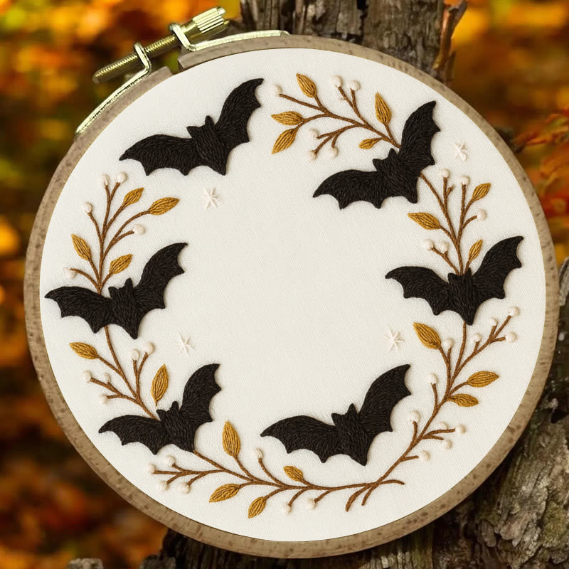 Rubbyoo Embroidery Kit - Halloween Bats | Easy Needle Craft | Perfect For Home Decor - image 4