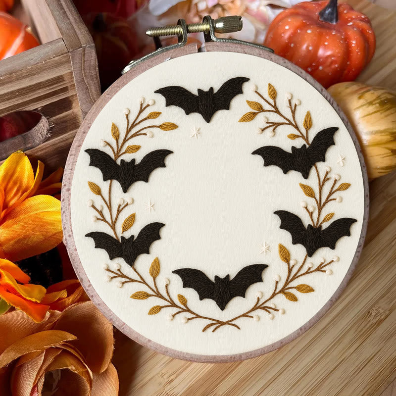 Rubbyoo Embroidery Kit - Halloween Bats | Easy Needle Craft | Perfect For Home Decor - image 6