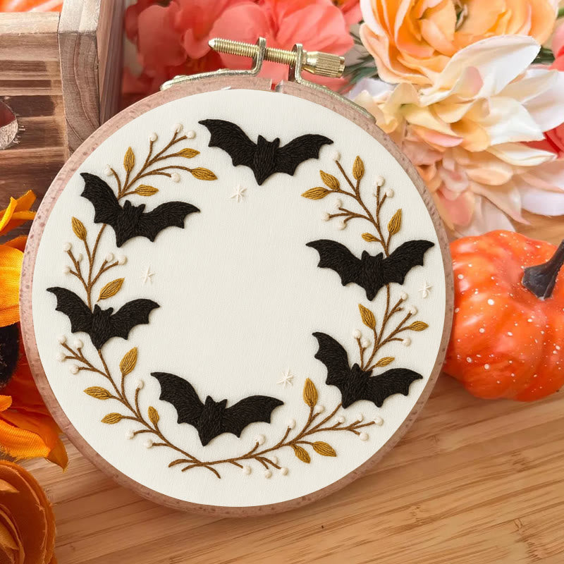 Rubbyoo Embroidery Kit - Halloween Bats | Easy Needle Craft | Perfect For Home Decor - image 7