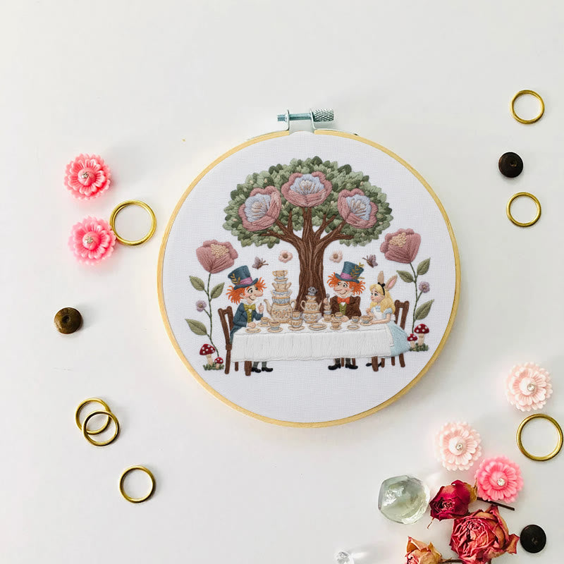 Rubbyoo Embroidery Kit - Happy Tea Time | Personalized Needle Craft | Nice Gift For Home Decor - image 6