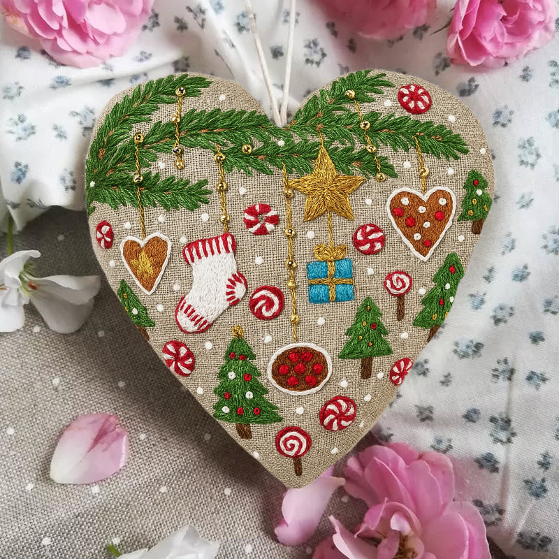Rubbyoo Heart Embroidery Kit - Precious Gift | Diy Holiday Decoration | Christmas Needlecraft For Kids - image 4