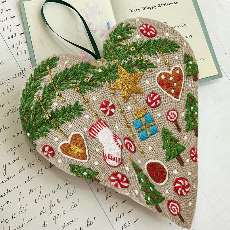 Rubbyoo Heart Embroidery Kit - Precious Gift | Diy Holiday Decoration | Christmas Needlecraft For Kids - image 5