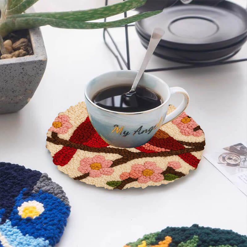  Romantic Cardinals Punch Needle Kit - Unique Birds Decoration | Perfect Handicraft For Lover - image 8