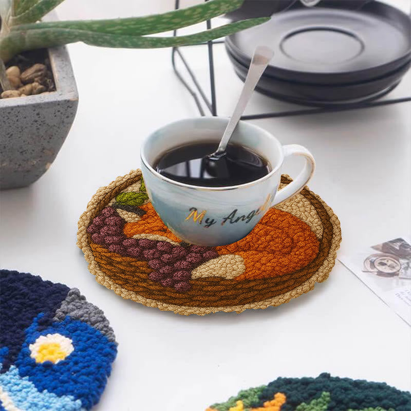 Sleeping Fox Punch Needle Kit - Diy Animal Coaster | Perfect For Home Decor - image 8