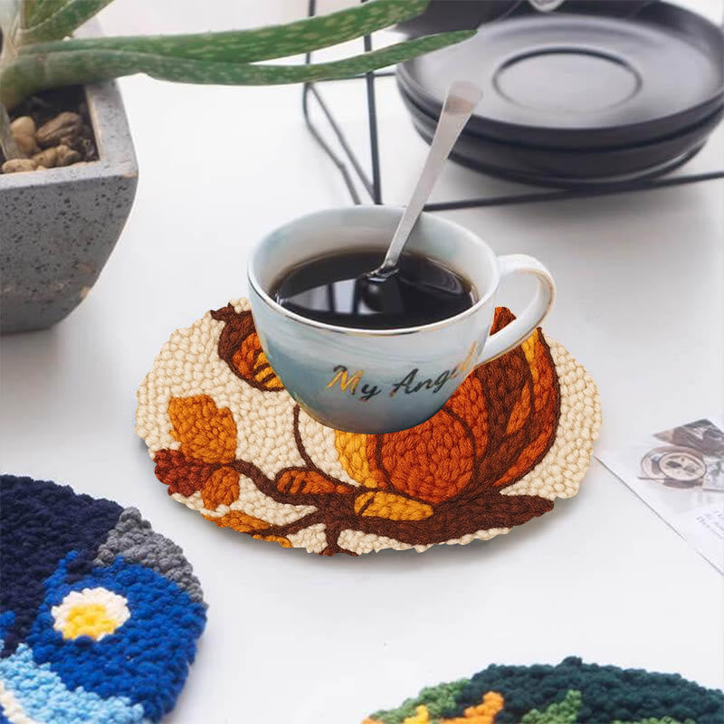  Little Squirrel Punch Needle Kit - Cute Animal Artcraft |  Beginner Handmade Coaster - image 9