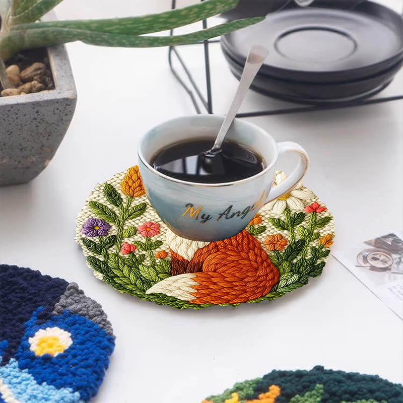 Floral Fox Punch Needle Kit - Lovely Handmade Craft | Perfect For Birthday Gift - image 9