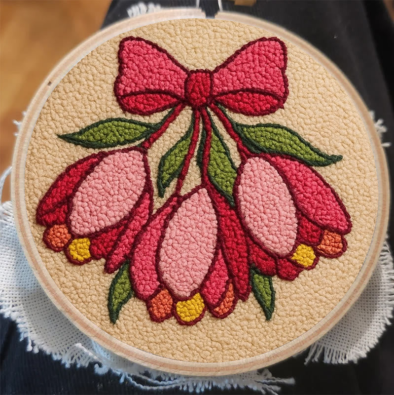 Floral Bow Punch Needle Kit - Personalized Needle Art | Nice Gift For Her  - image 2