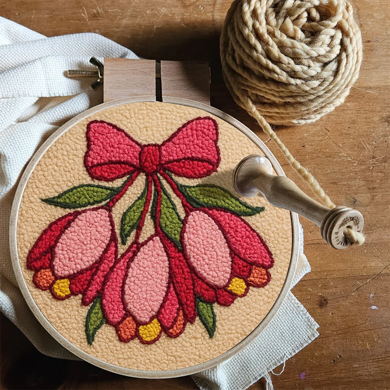 Floral Bow Punch Needle Kit - Personalized Needle Art | Nice Gift For Her  - image 5