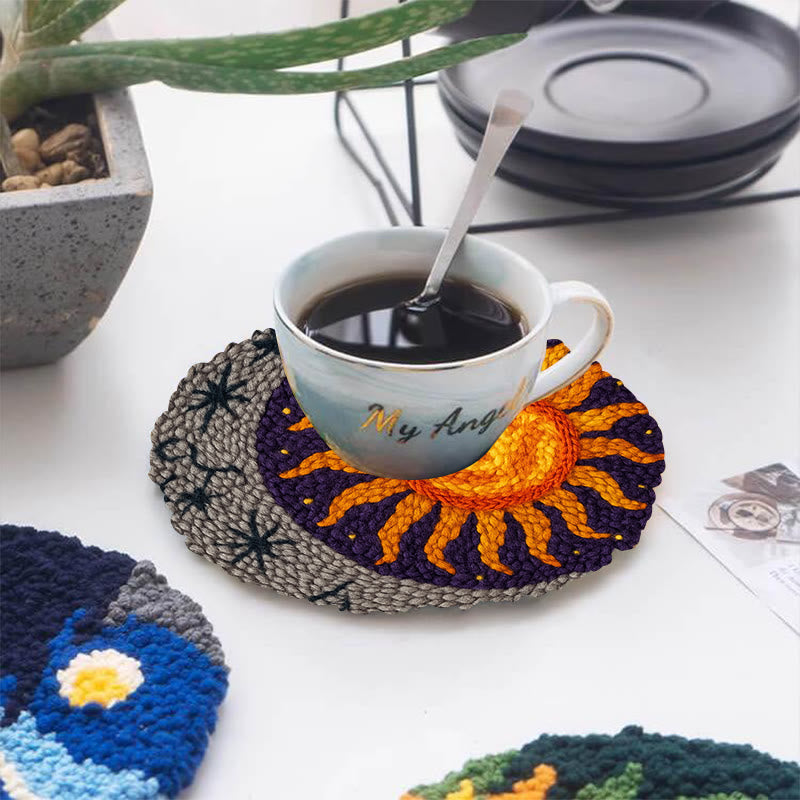  Vibrant Sun Punch Needle Kit - Celestial Handmade Craft | Diy Art For Ornament - image 9