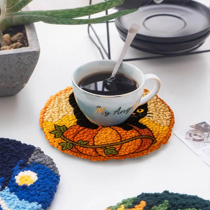 Black Kitten Punch Needle Kit - Cute Animal Craft | Perfect For Halloween Decor - image 11