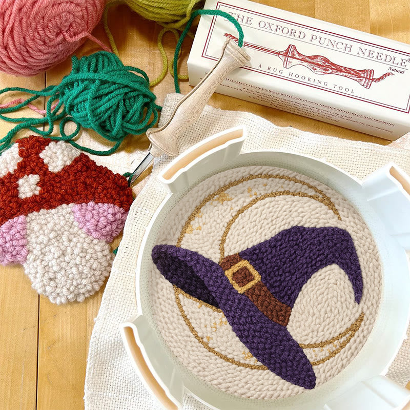 Witch Hat Punch Needle Kit - Halloween Handmade Craft | Unique Decorative Art  - image 6