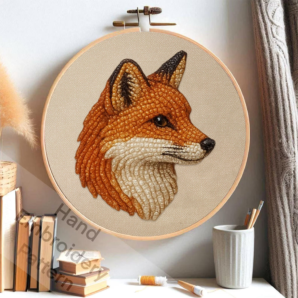 Rubbyoo Bead Embroidery Kit - Charming Fox | Diy Animal Needlework | Fox Lover Gifts - image 5
