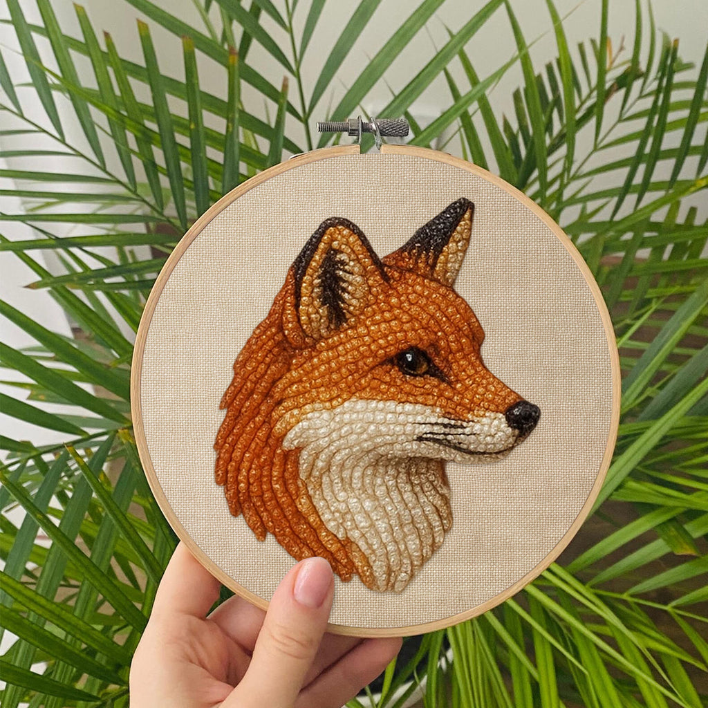 Rubbyoo Bead Embroidery Kit - Charming Fox | Diy Animal Needlework | Fox Lover Gifts - image 6